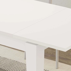 Tavolo allungabile da pranzo Tolmen bianco 140x80 cm