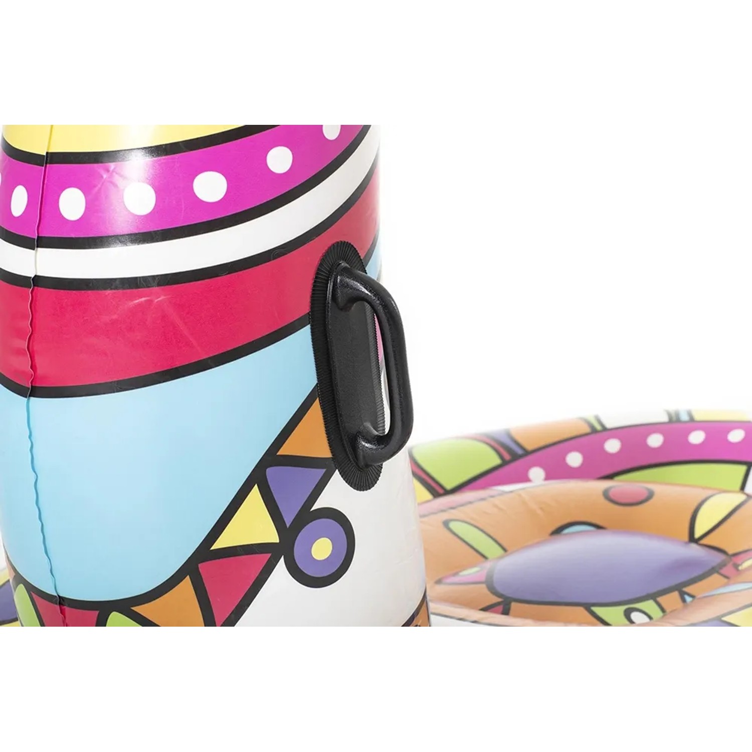 Dettaglio: Bestway Schwimmtier POP Llama con maniglia, design colorato.