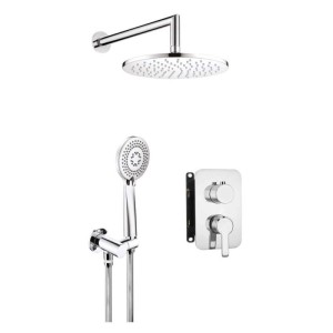 Set doccia incasso Idrostile Rodas con box 250 mm cromo