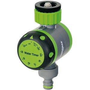 Timer per irrigazione grigio-verde per il controllo dell'irrigazione del giardino.