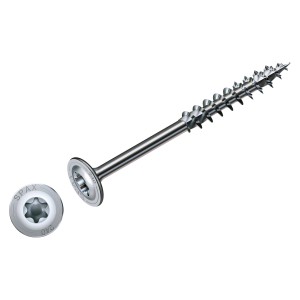 Vite Spax Hi.Force 10x180 mm, 10 pezzi, con testa a rondella e filetto parziale.